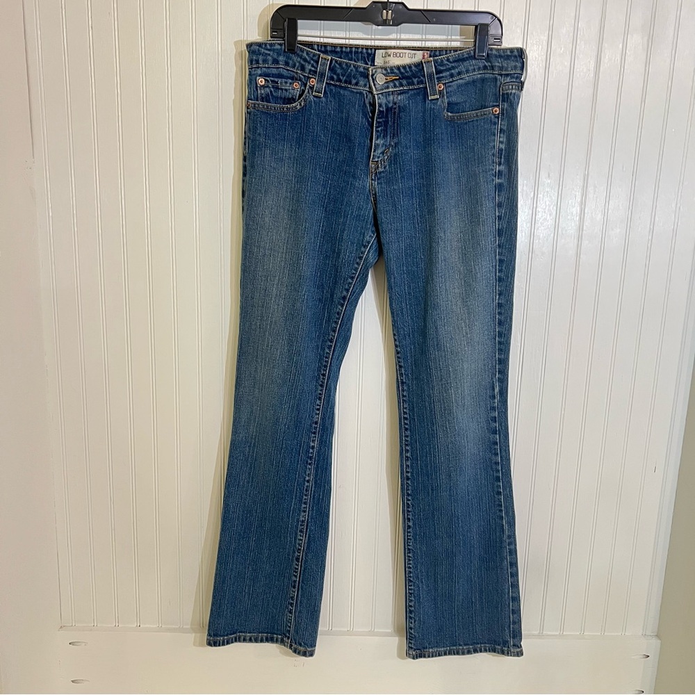 Levi's 545 Low Rise Bootcut Jeans Y2K Blue Denim Size 12L